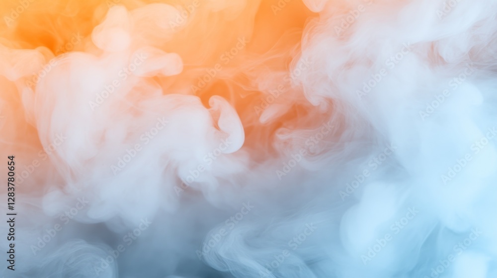 Poster the fogged glass texture presents a captivating blend of soft colors creating an ethereal backdrop. 