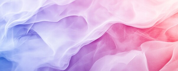 Obraz premium A textured surface reminiscent of fogged glass features soft pastel colors blending from purple to pink. This background provides ample copy space ideal for creative design applications