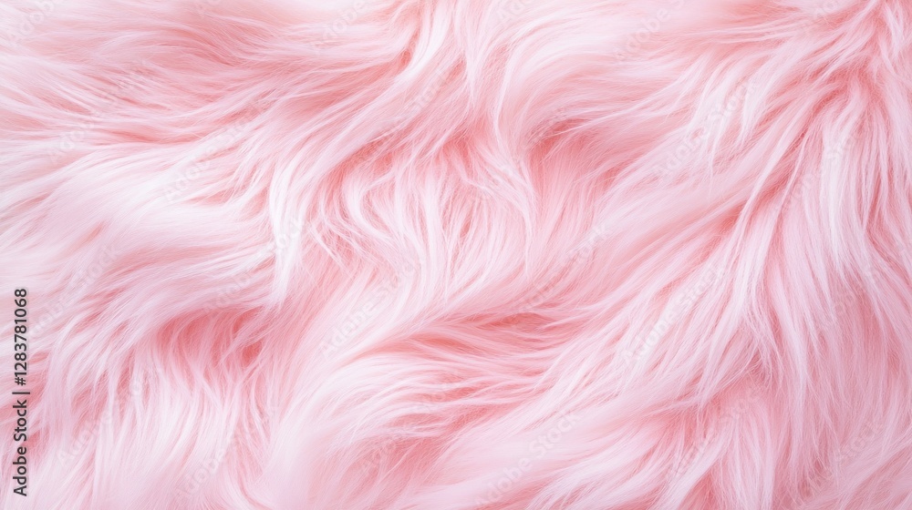 Aufkleber soft and fluffy pink fur texture creates a luxurious and inviting background ideal for various creat