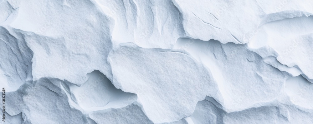 Poster captivating glacier texture showcases the intricate layers and fine details of ice formations. this 