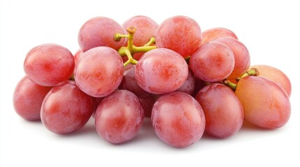 Red Globe Grapes on White Background
Pile of Ruby Red Grapes, Isolated
