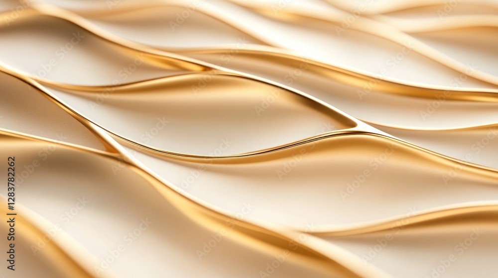 Poster this gold metal texture presents a smooth and flowing surface with soft wave patterns offering a lux