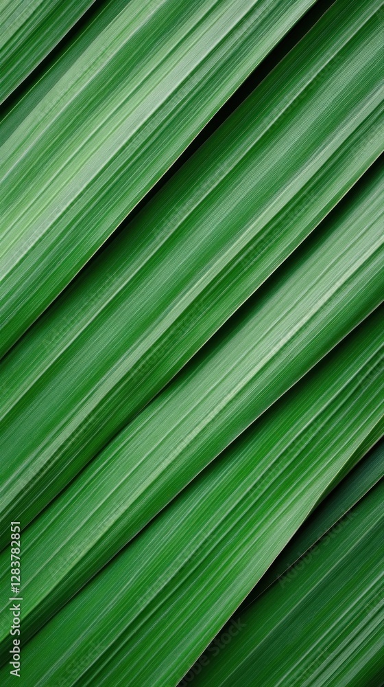 Poster vibrant green bamboo texture features smooth lines and layered shapes perfect for adding a natural t