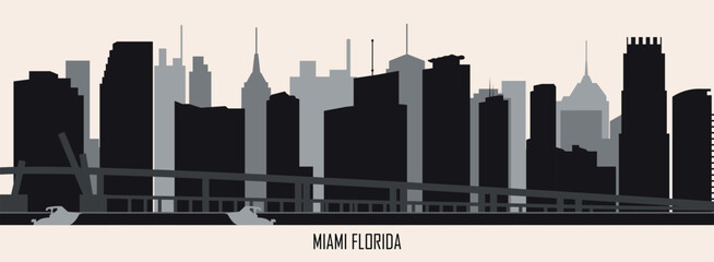 Miami city city skyline