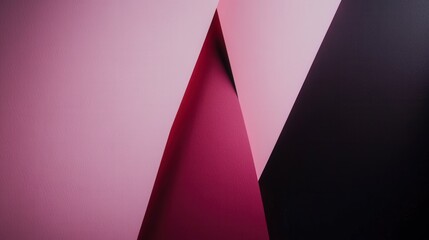 Abstract Color Composition with Geometric Paper Shapes - Modern Graphic Design
