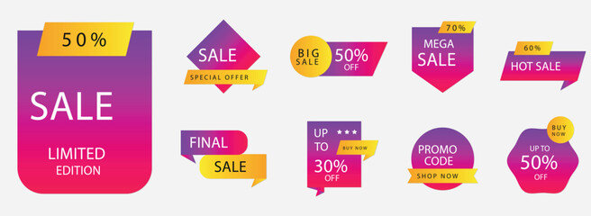 set of sale labels
