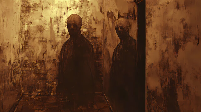 Texture vieux parchemin. Uncanny Doppelgnger Encounters. Illustration