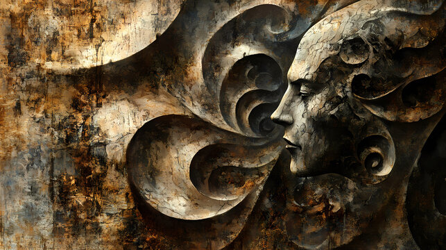 Texture vieux parchemin. Uncanny Doppelgnger Encounters. Illustration
