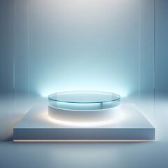 Illuminated Glass Display Platform