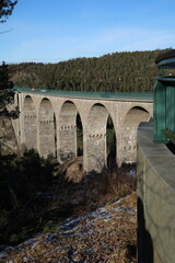 old stone bridge in the village