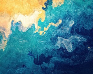 Fototapeta premium Chaotic Blue Impressionist Texture: Grimy Abstract Art with Detailed Background Design