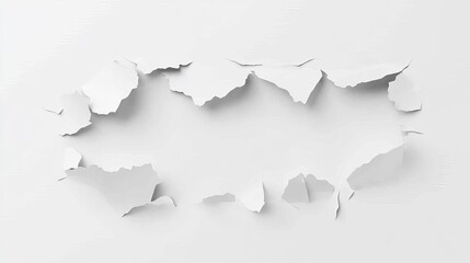 Fototapeta premium Torn Paper Background with Soft Bright Tone and Text Space