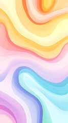 A pattern of wavy lines in pastel colors, creating an abstract background with a sense of movement and depth
