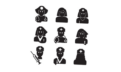 nurse icon vector