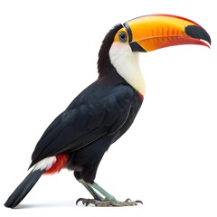 Toucan bird isolated on white background