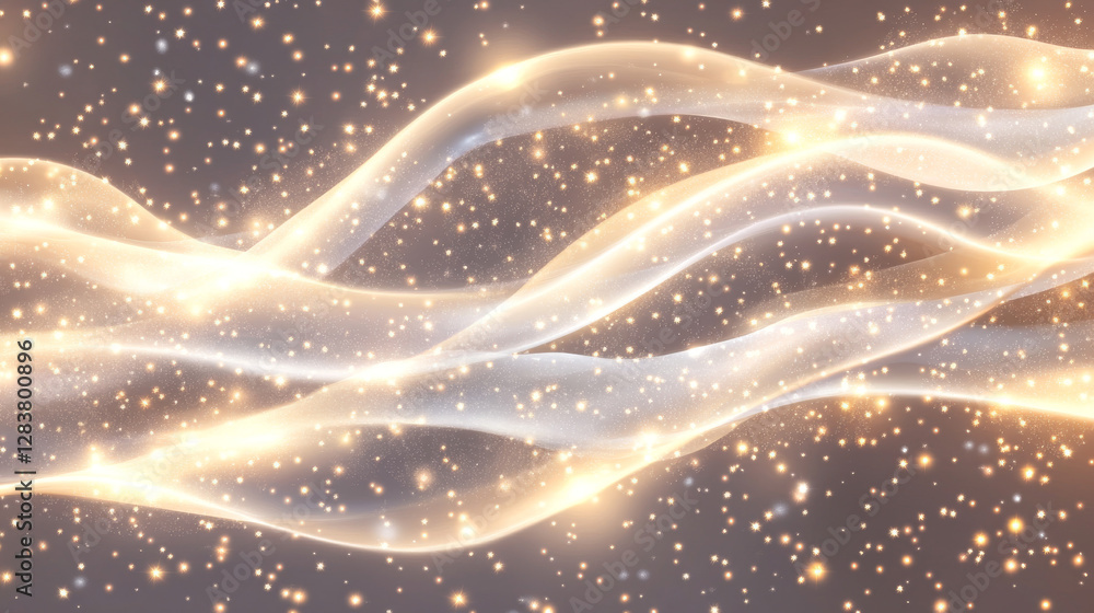 Poster abstract fire lines with sparks, bright glow lines isolated on transparent background. vector realis