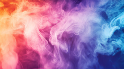 Abstract template vertical banner with transparent smoke