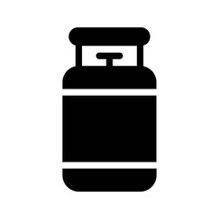 gas bottle icon color editable on white background