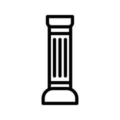 pillar icon color editable on white background