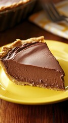 Scrumptious Chocolate Pie Slice: A Culinary Delight