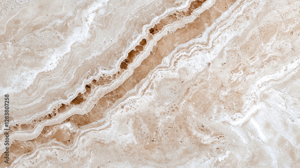 Poster elegant and smooth light cream marble with subtle veins and textures for interior designs and archit