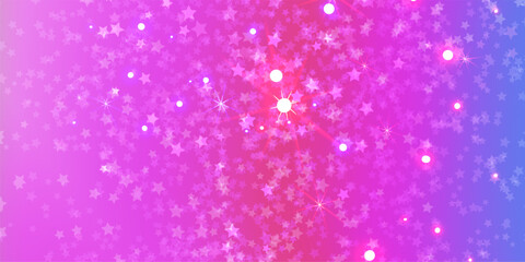 Abstract colorful pink rainbow background. Vector editable smooth banner template.