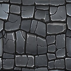 Obraz premium Textured Gray Stones with Cracks and Rough Surface for Backgrounds