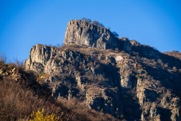 Fototapeta premium Autumn landscape with forest mountains, Armenia