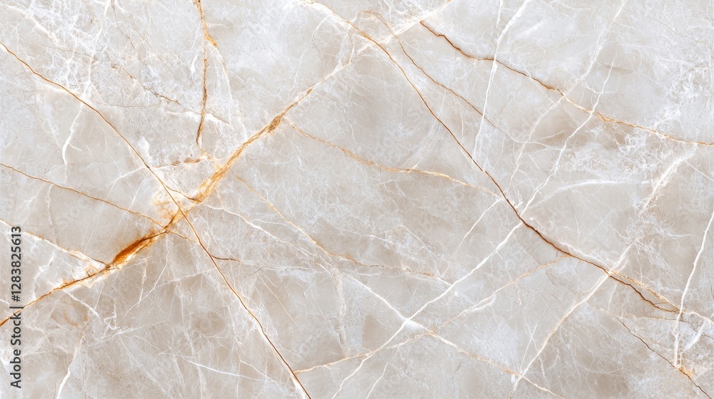 Poster elegant and luxurious light marble texture with golden veins and natural patterns for high-end inter