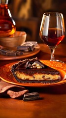 Decadent Chocolate Pie with Caramel and Nuts - A Culinary Masterpiece
