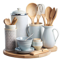 set of kitchen utensils