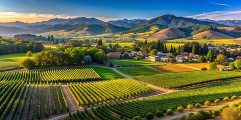 Fototapeta premium vineyard in autumn