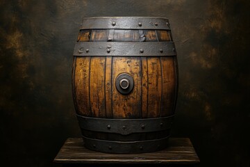 Vintage Wooden Barrel: Rustic Charm and Timeless Design