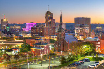 Syracuse, New York, USA Town Skyline