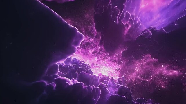 Celestial Nebula: Explore the cosmic ballet of vibrant nebulae. Dazzling formations of light and color fill the frame, creating an immersive panorama.