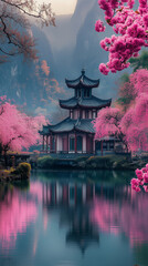 Obraz premium cherry blossom in spring