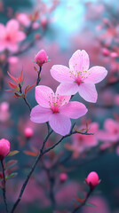 Obraz premium cherry blossom in spring