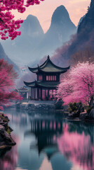 Obraz premium cherry blossom in spring
