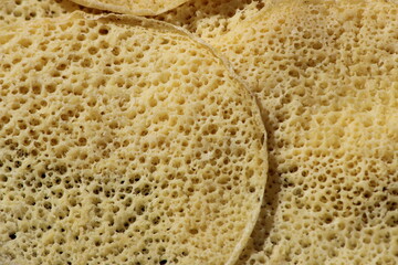 Moroccan Pancake Known as Baghrir or Beghrir