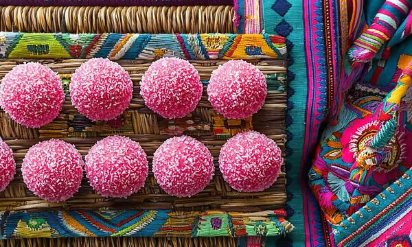 mexican cocadas rosas, pink coconut sweets video