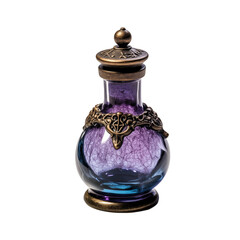 mystical purple potion bottle transparent background 