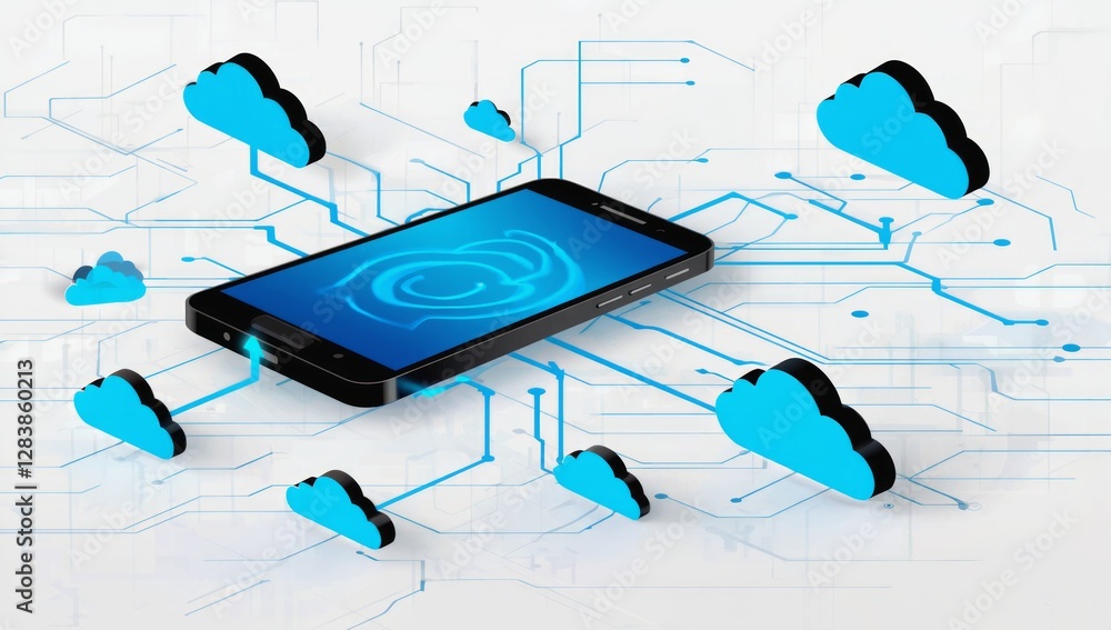 Poster smartphone cloud computing network