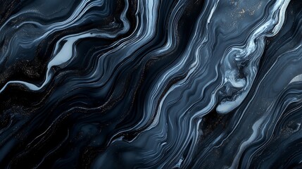 Obraz premium Abstract composition displaying intricate patterns of flowing dark colors beautifully