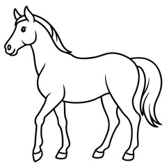 Graceful Horse Vector Art