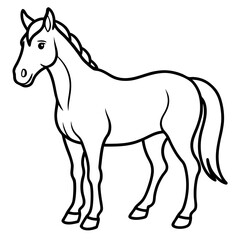 Graceful Horse Vector Art