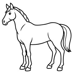 Graceful Horse Vector Art