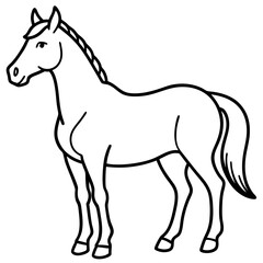 Graceful Horse Vector Art