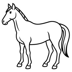 Graceful Horse Vector Art