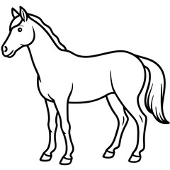 Graceful Horse Vector Art