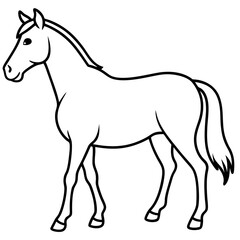 Graceful Horse Vector Art